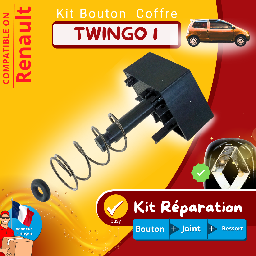 Kit Réparation - Bouton de Coffre - Renault Twingo 1