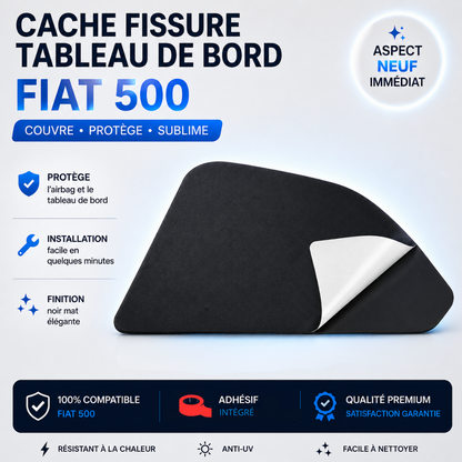 Cache fissure tableau de bord Fiat 500 – Couvre airbag compatible adhésif
