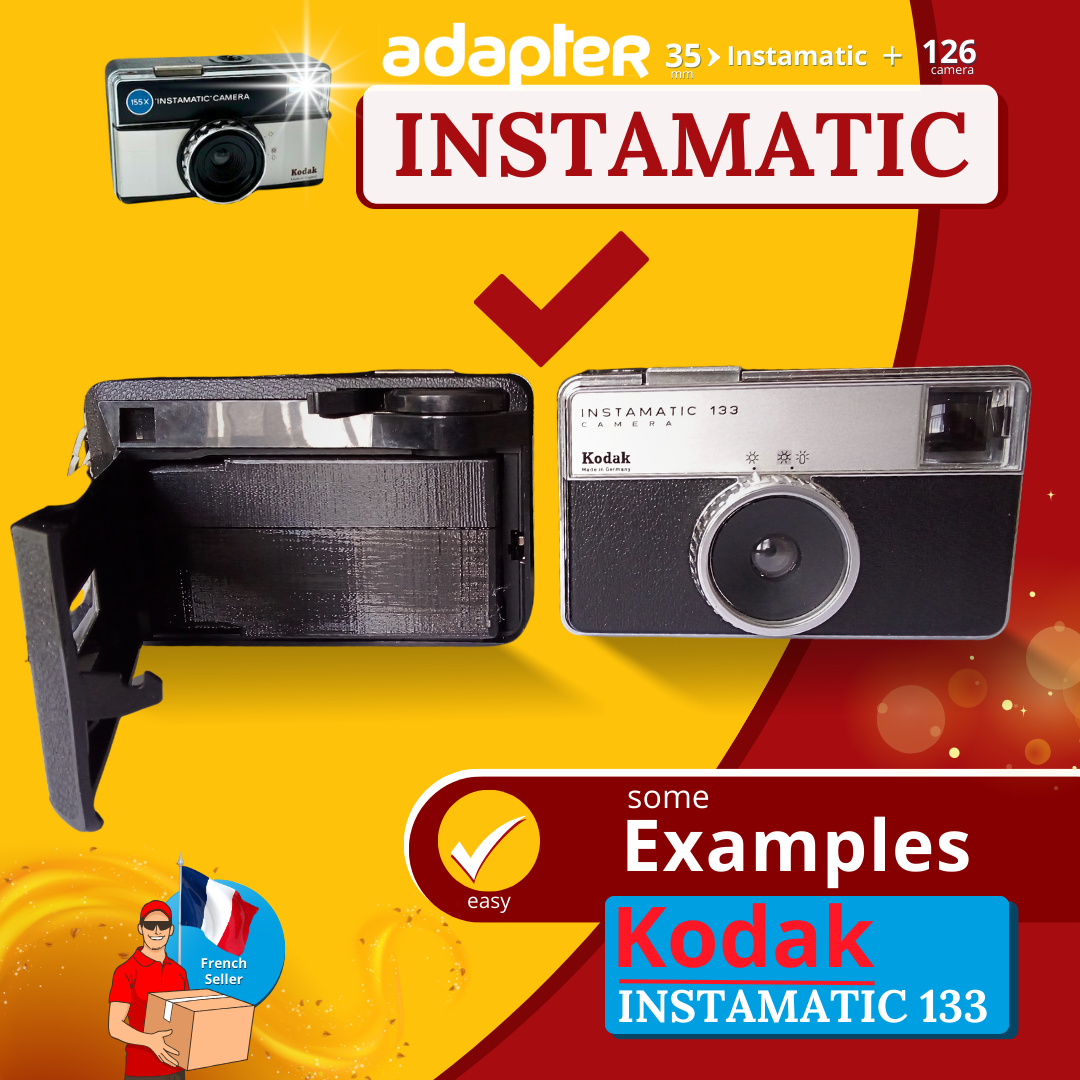 💥 126 Camera Adapter for 35mm Film – Convert Your Instamatic to 35mm