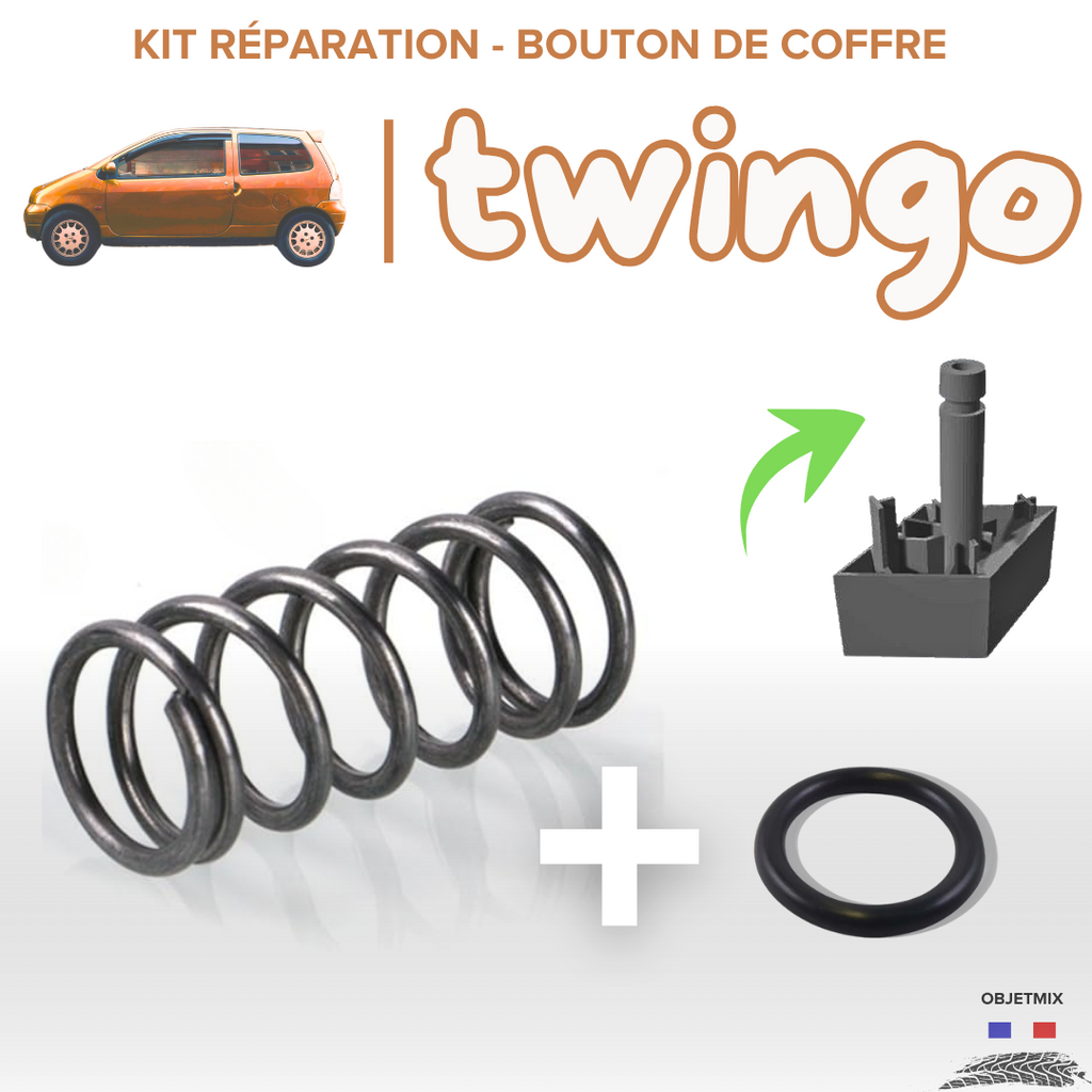 Kit Réparation pour Coffre Renault Twingo 1 - Joint + Ressort