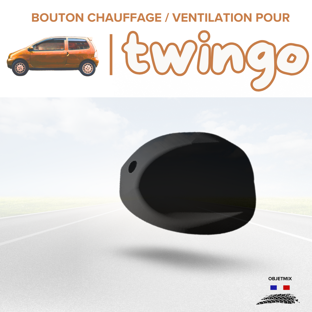 🔥 Bouton Chauffage / Ventilation Renault Twingo 1 - Kit B - Lot de 3