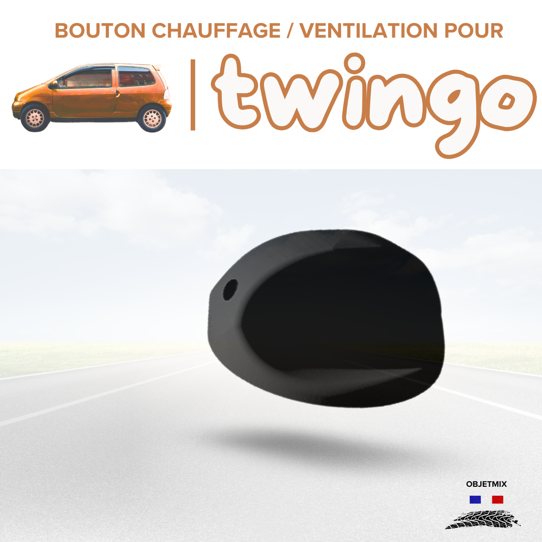 🔥 Bouton Chauffage / Ventilation Renault Twingo 1 - Kit B - Lot de 3