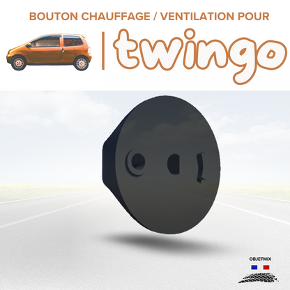 🔥 Bouton Chauffage / Ventilation Renault Twingo 1 - Kit B - Lot de 3