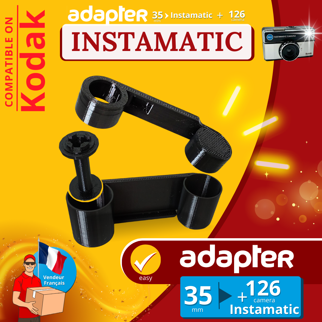 💥 126 Camera Adapter for 35mm Film – Convert Your Instamatic to 35mm