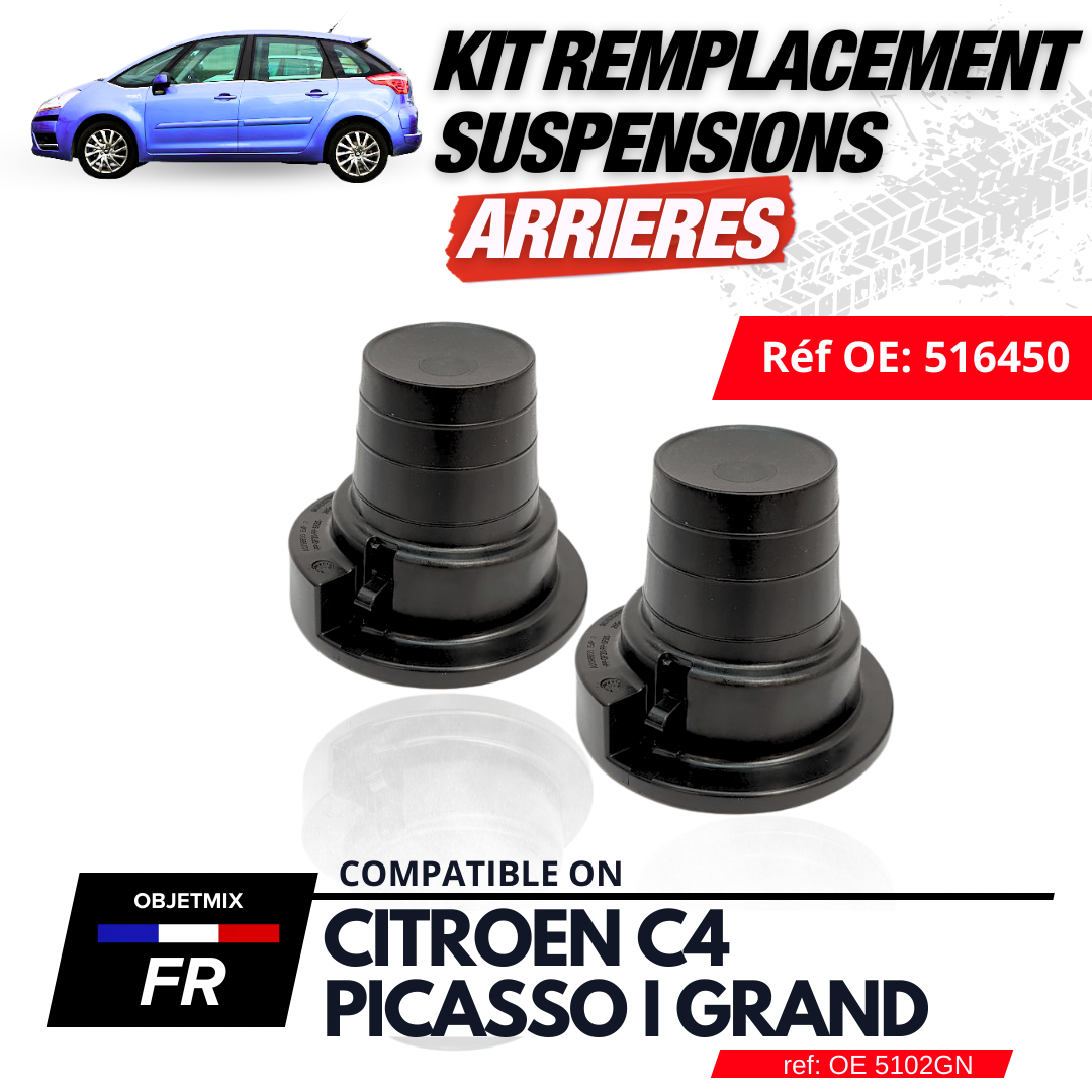 Kit Conversion Suspension - Citroën C4 Picasso I Grand - Air vers Ressort