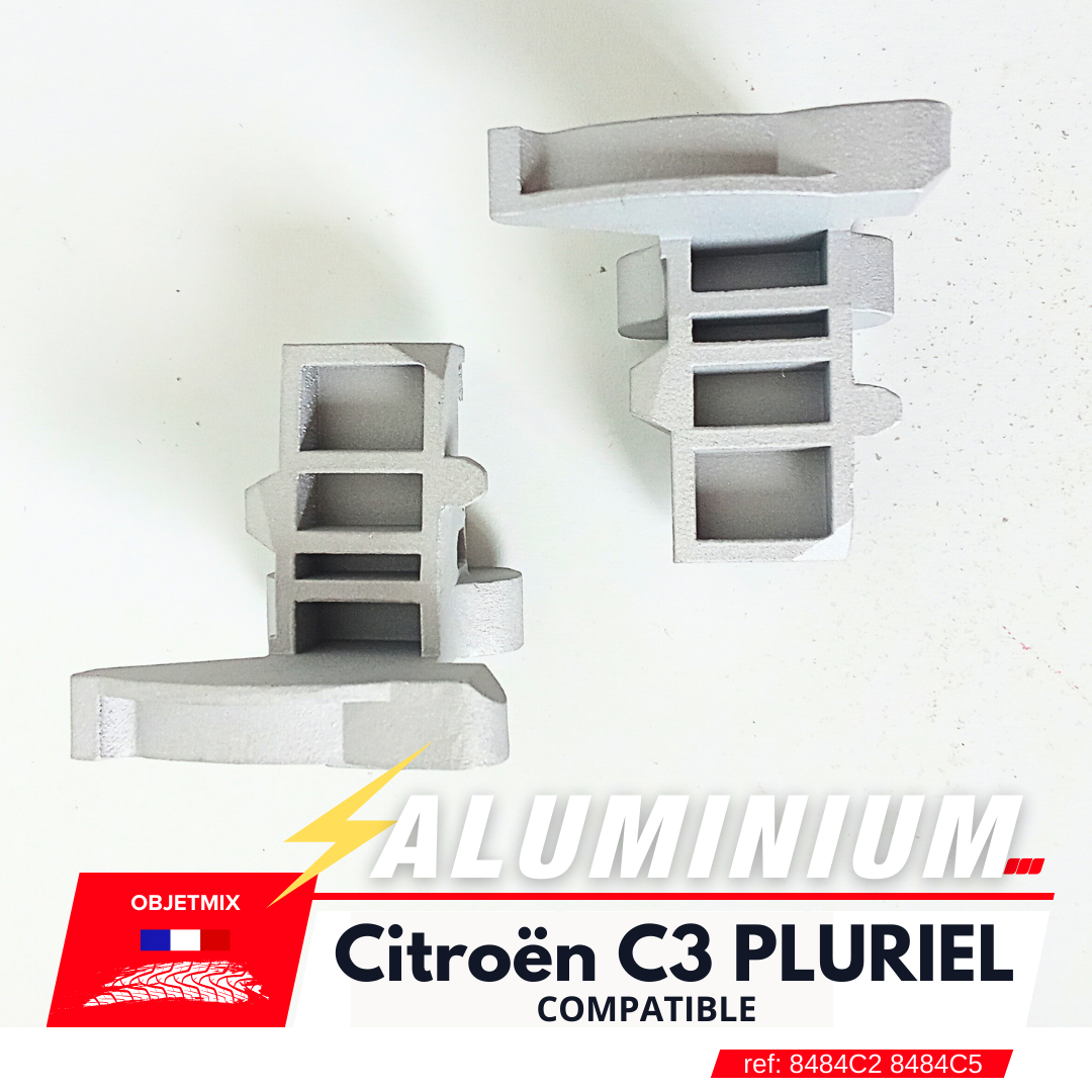 Kit 2 Charnières Hayon Aluminium - CITROEN C3 PLURIEL - Gauche & Droit