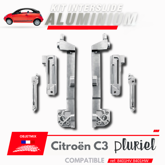 Kit Réparation Complet Interslides - Citroen C3 Pluriel - Aluminium