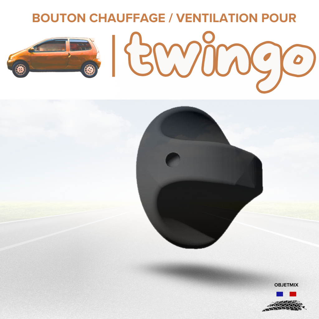 🔥 Bouton Chauffage / Ventilation Renault Twingo 1 - Kit B - Lot de 3