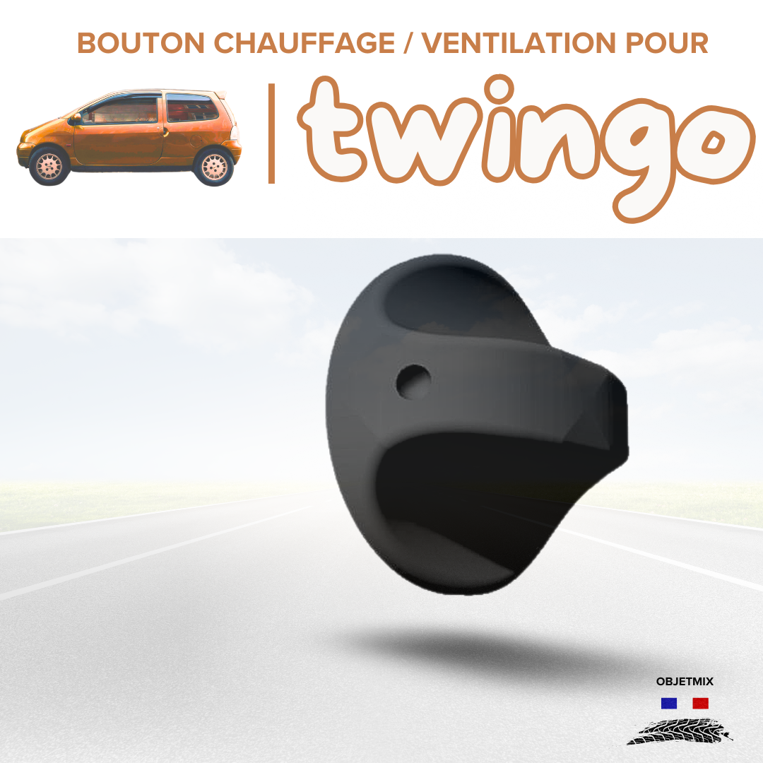 🔥 Bouton Chauffage / Ventilation Renault Twingo 1 - Kit B - Lot de 3