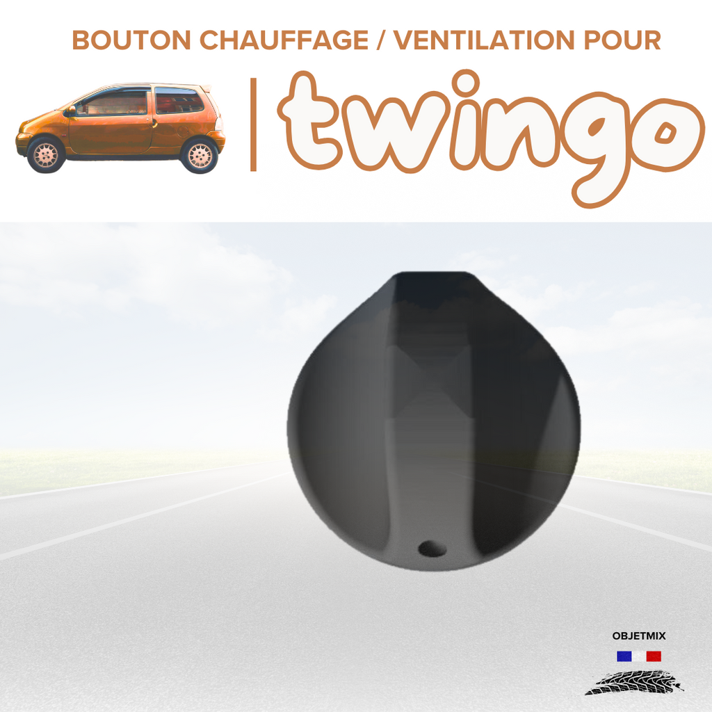 🔥 Bouton Chauffage / Ventilation Renault Twingo 1 - Kit B - Lot de 3