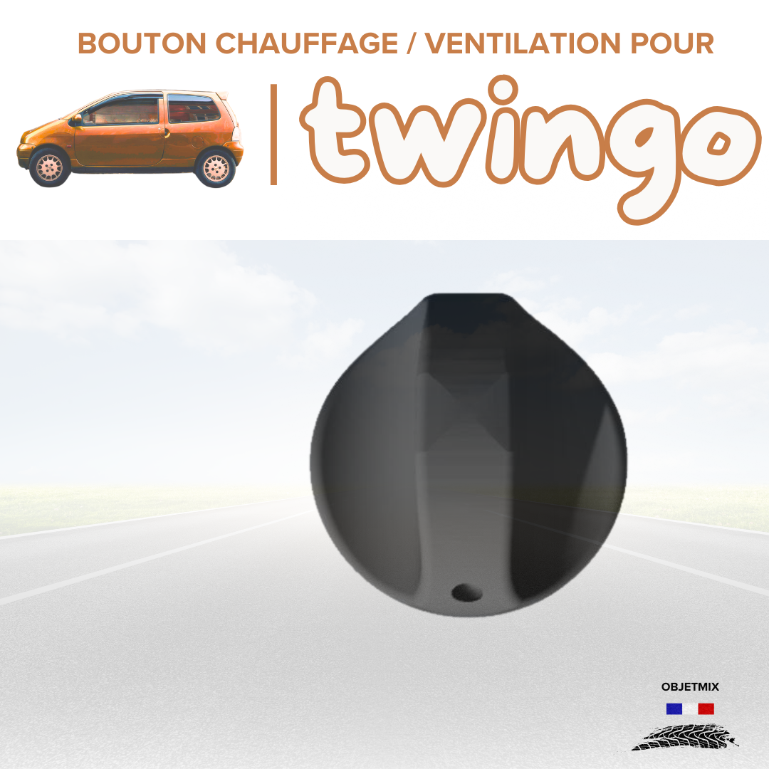 🔥 Bouton Chauffage / Ventilation Renault Twingo 1 - Kit B - Lot de 3