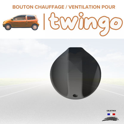 🔥 Bouton Chauffage / Ventilation Renault Twingo 1 - Kit B - Lot de 3
