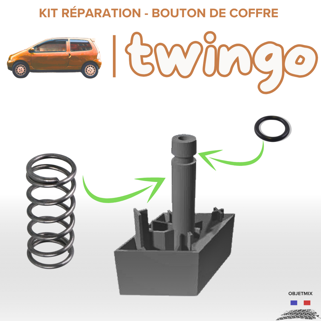 Kit Réparation pour Coffre Renault Twingo 1 - Joint + Ressort