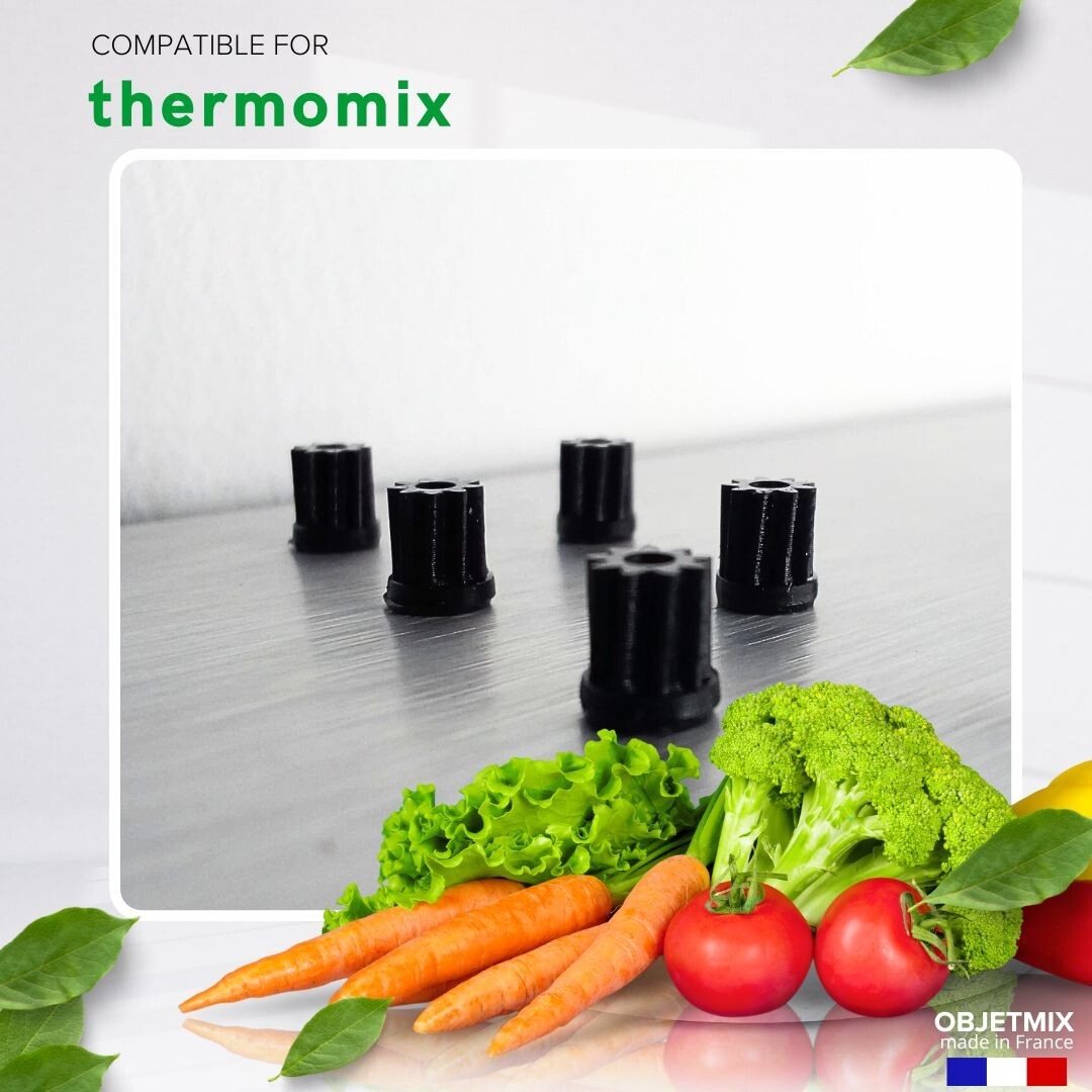 Lot 2 Pignons  Engrenages pour Thermomix TM5  TM6 Qualité Premium Fabrication Fr