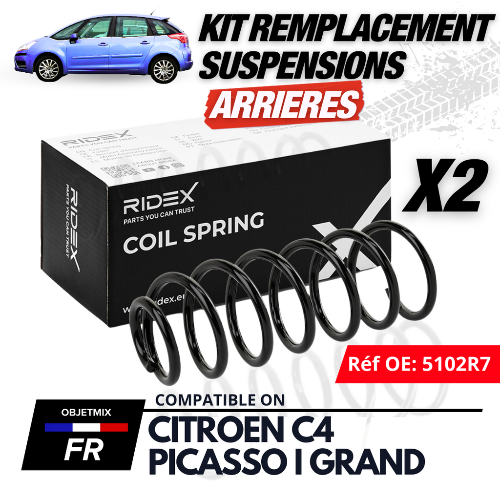 Kit Conversion Suspension - Citroën C4 Picasso I Grand - Air vers Ressort