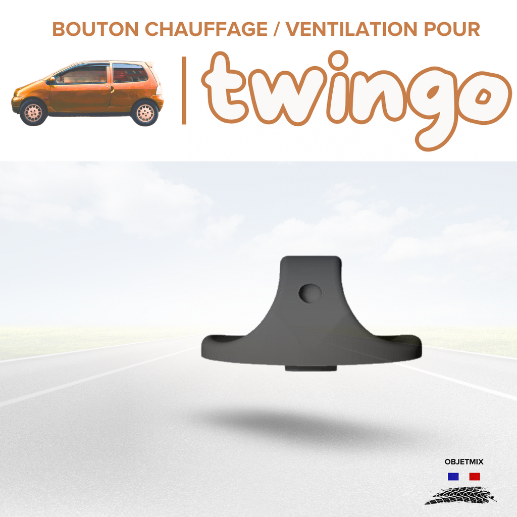 🔥 Bouton Chauffage / Ventilation Renault Twingo 1 - Kit B - Lot de 3