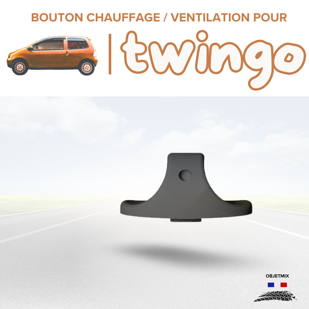 🔥 Bouton Chauffage / Ventilation Renault Twingo 1 - Kit B - Lot de 3