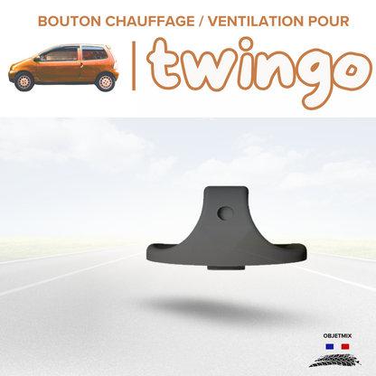 🔥 Bouton Chauffage / Ventilation Renault Twingo 1 - Kit B - Lot de 3
