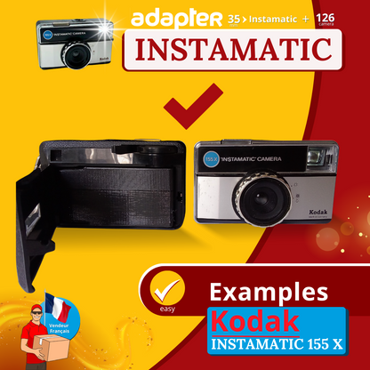 💥 126 Camera Adapter for 35mm Film – Convert Your Instamatic to 35mm