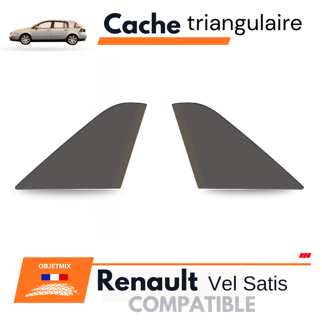 Kit 2 Caches Aile avant - Renault Vel Satis - Coté passer & Conducteur