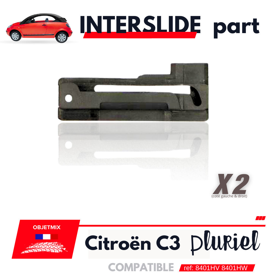 Kit Réparation Interslides Capote - Citroën C3 Pluriel - 8401HV 8401HW