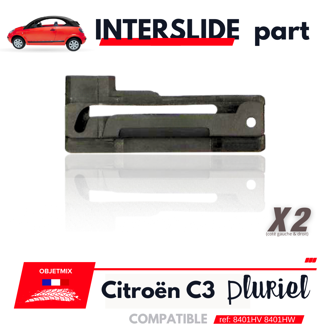 Kit Réparation Interslides Capote - Citroën C3 Pluriel - 8401HV 8401HW