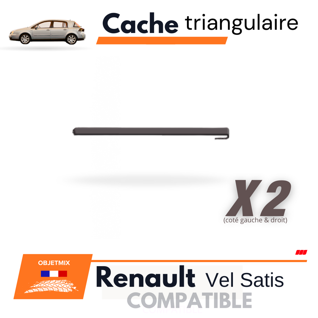 Kit 2 Caches Aile avant - Renault Vel Satis - Coté passer & Conducteur