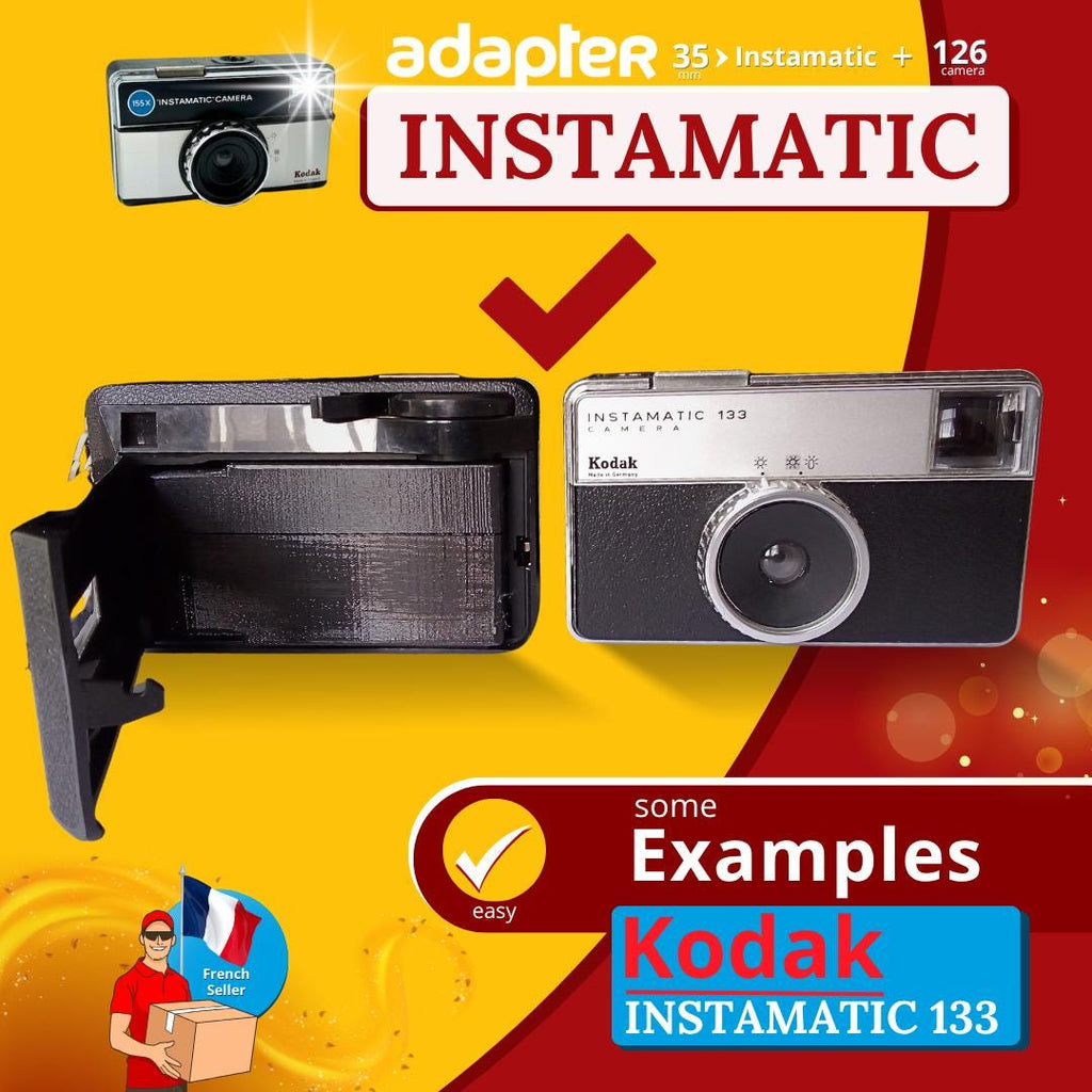 126 Camera Adapter for 35mm Film – Convert Your Instamatic to 35mm
