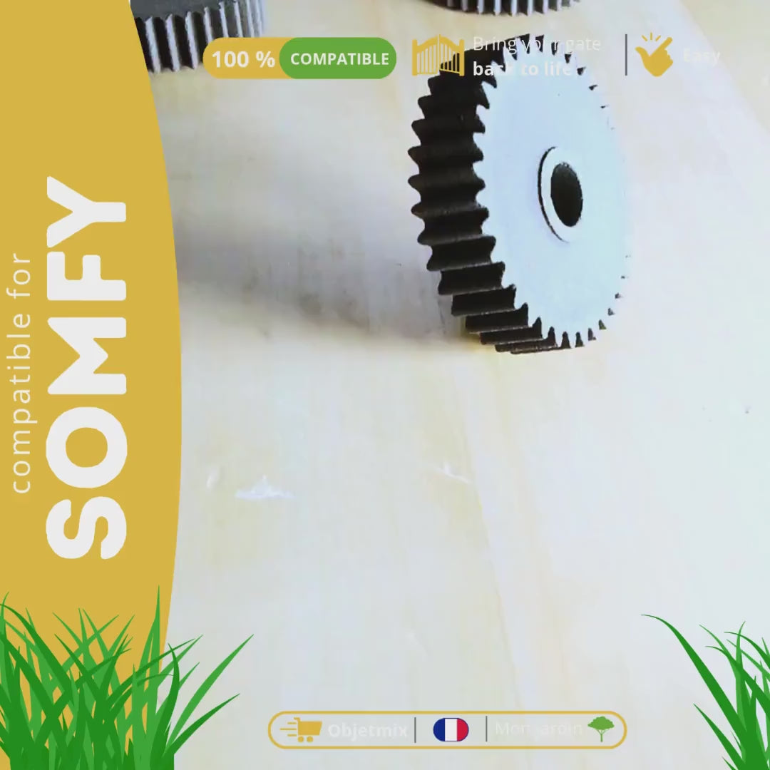 Pignon 35 ou 36 dents pour Moteur Portail Somfy